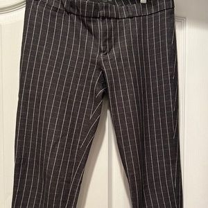 Windowpane fitted pants